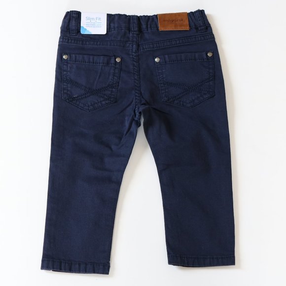 Mayoral Slim Fit Navy Chinos - Picture 3 of 3